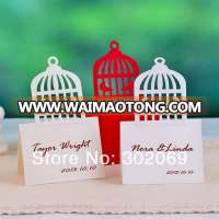 Laser Cut lovers birds Table Name Place Wedding Cards