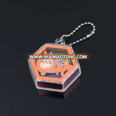 Wholesale Custom Transparent Acrylic cute Cartoon Character 3d Keychains with Key Ring for Promotional Gift